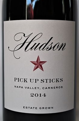 750 ml bottle of 2014 Hudson Ranch Pick Up Sticks Red Wine Blend of Grenache, Syrah, and Viognier from Carneros Napa Valley California