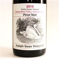 750ml bottle of 2015 Joseph Swan Pinot Noir Trenton Estate Vineyard Sonoma County California