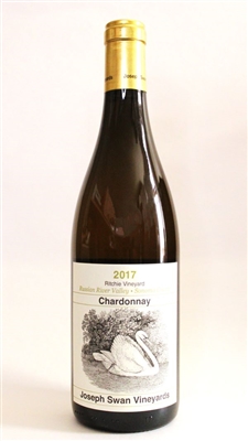 750ml bottle of 2017 Joseph Swan Chardonnay Ritchie Vineyard Sonoma County California