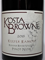 750 ml bottle of Kosta Browne Pinot Noir from the Keefer Ranch Vineyard in the Green Valley AVA of the Russian River Valley in Sonoma California