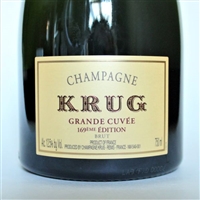 750ml bottle of Champagne Krug Grande Cuvee Brut 169th edition from Reims France