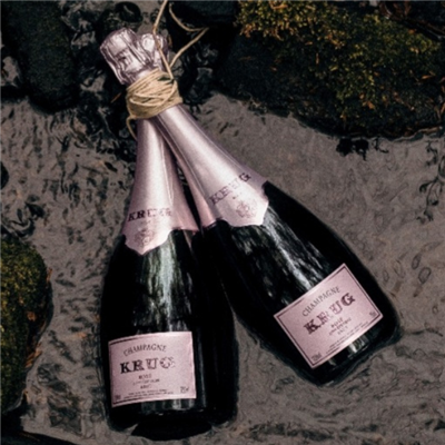 750ml bottle of Champagne Krug Brut Rose 26th edition from Reims France