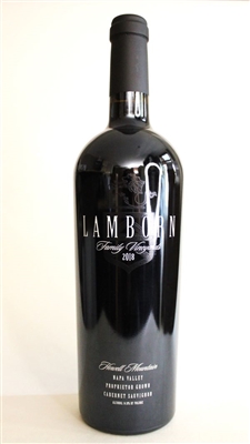 750ml bottle of 2018 Lamborn Family Vineyards Cabernet Sauvignon from Howell Mountain of Napa Valley California