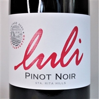750ml bottle of 2020 Luli Pinot Noir by Bacchant Wines from the Sta. Rita Hills of Santa Barbar County California