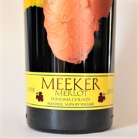 750ml bottle of 2018 Meeker Winemaker's Handprint Merlot from Sonoma County California