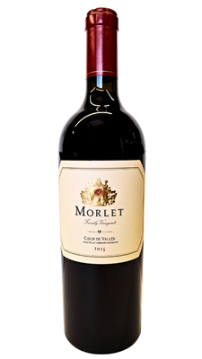 750ml bottle of 2015 Morlet Coeur de Vallee Cabernet Sauvignon red blend from the Beckstoffer to Kalon Vineyard of Oakville AVA in Napa Valley California