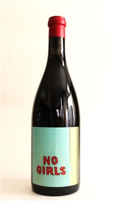 750ml bottle of 2019 No Girls Syrah from the La Paciencia Vineyard in Walla Walla Valley of Washington State