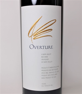 750ml bottle of NV Overture red blend by Opus One from the Napa Valley of California USA