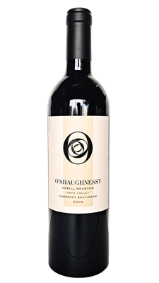 750ml bottle of 2019 vintage O'Shaughnessy Cabernet Sauvignon from the Howell Mountain AVA of Napa Valley California