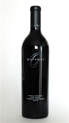 750ml bottle of 2019 Outpost Estate Cabernet Sauvignon from Howell Mountain in Napa Valley California
