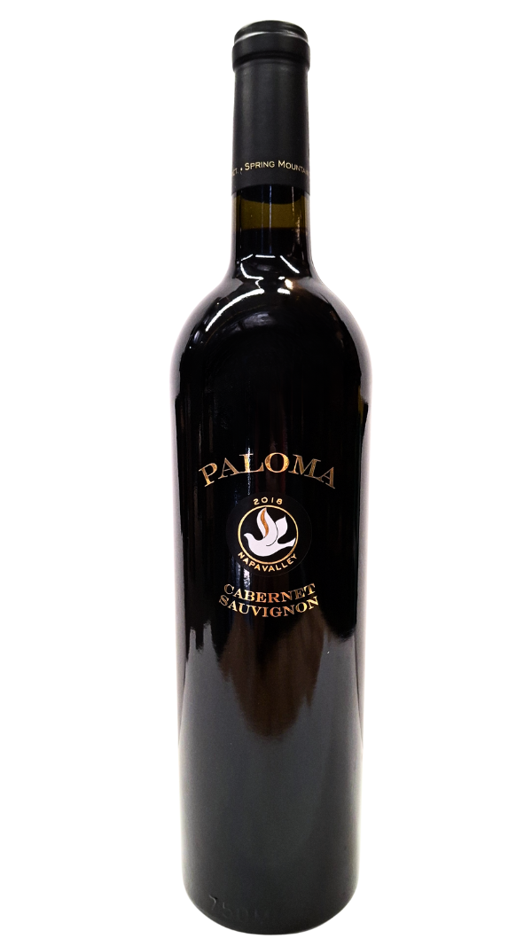 750ml bottle of 2018 Paloma Vineyards Cabernet Sauvignon from the Spring Mountain District of Napa Valley California