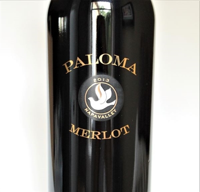 750ml bottle of 2018 Paloma Vineyards Merlot from the Spring Mountain District of Napa Valley California