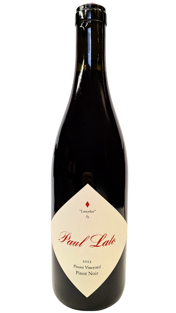 750ml bottle of 2023 Paul Lato Lancelot Pinot Noir from the Pisoni Vineyard in the Santa Lucia Highlands AVA of Monterey County California