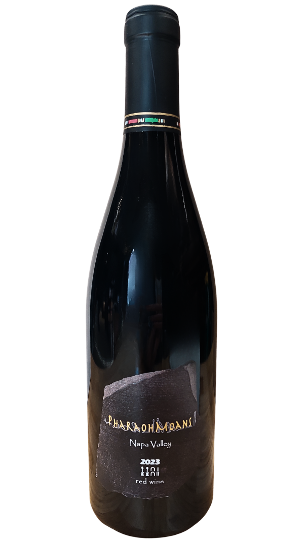 750ml bottle of 2023 vintage PharaohMoans Grenache Syrah Red Wine from Napa Valley California