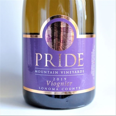 750ml bottle of 2019 Pride Mountain Vineyards Viognier from Sonoma County California