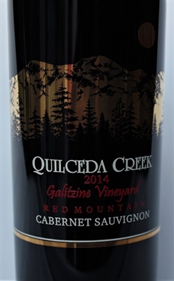750 ml bottle of 2014 Quilceda Creek Galitzine Vineyard Cabernet Sauvignon from the Red Mountain AVA of Washington State