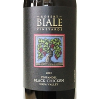 750ml bottle of 2021 Robert Biale Black Chicken Zinfandel from Napa Valley California