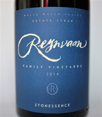 750ml bottle of 2014 Reynvaan Stonessence Esate Syrah from the Walla Walla Valley of Washington state