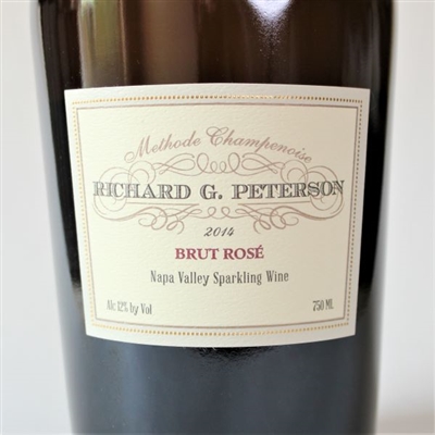 750ml bottle of 2014 Richard G. Peterson Brut RosÃ© Napa Valley Sparkling Wine
