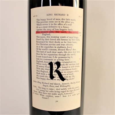 1.5L Magnum bottle of 2019 Realm Cellars The Bard Proprietary blend of Cabernet Sauvignon Merlot and Petit Verdot from Napa Valley California