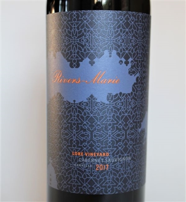 750 ml bottle of 2017 Rivers-Marie Cabernet Sauvignon from the Lore Vineyard in the Oakville AVA of Napa Valley California