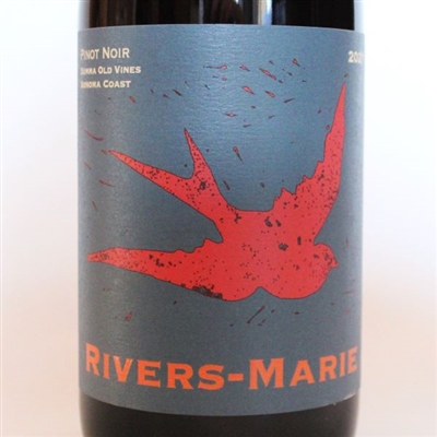 750 ml bottle of 2021 Rivers-Marie Pinot Noir Summa Vineyard Old Vines from the Sonoma Coast of California red wine