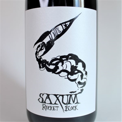750ml bottle of 2018 Saxum Rocket Block red wine from the James Berry Vineyard in the Willow Creek District AVA of Paso Robles California
