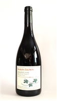 750ml bottle of 2018 Saxon Brown Pinot Noir red wine from the Gap's Crown Vineyard Sonoma Coast California