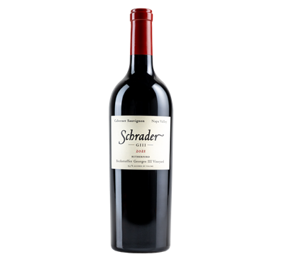 750ml bottle of 2021 Schrader Cellars GIII Cabernet Sauvignon from the Beckstoffer Georges III Vineyard in the Rutherford AVA of Napa Valley California