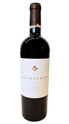750ml bottle of 2022 Scarecrow Cabernet Sauvignon from the J.J. Cohn Vineyard of Rutherford in Napa Valley California. A 100 point wine by winemaker Celia Welch