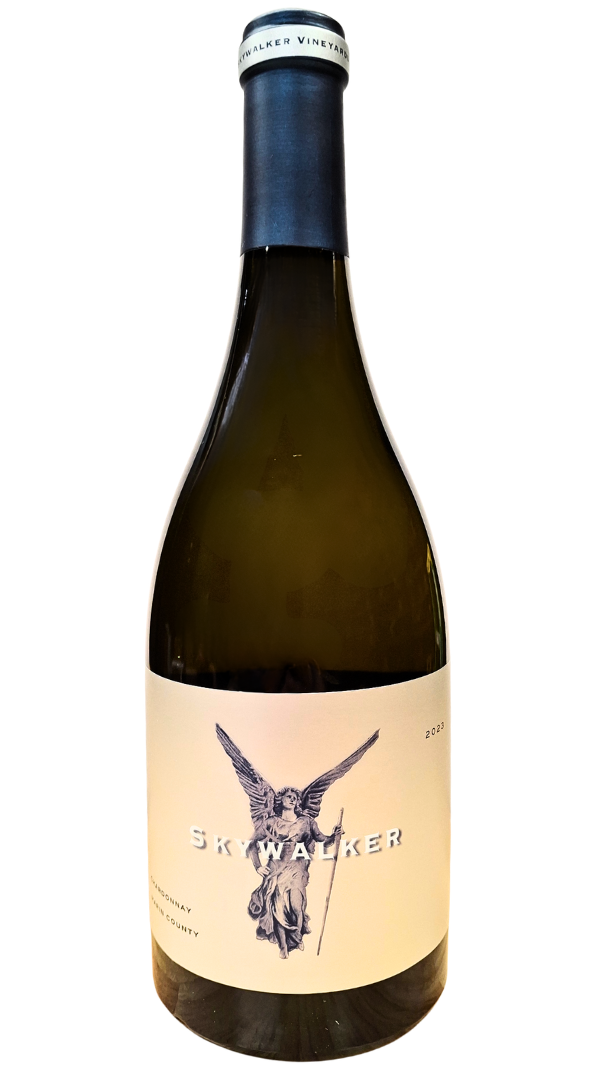 750ml bottle of 2023 Skywalker Chardonnay from Marin County California