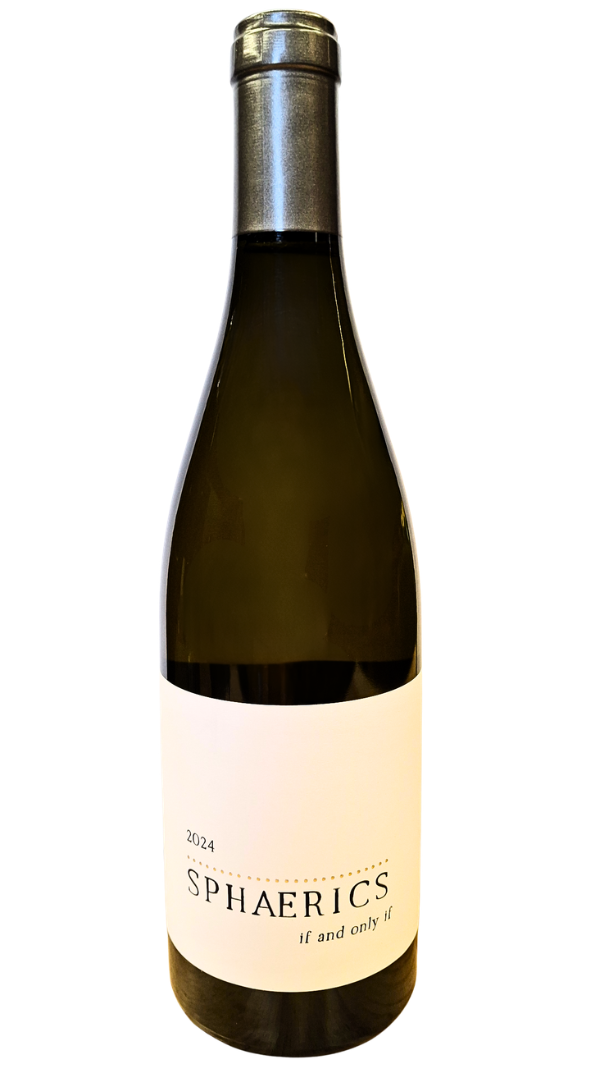 750ml bottle of 2024 Sphaerics if and only if Chardonnay from the Upper Barn Vineyard in Alexander Valley of California