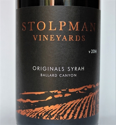 750ml bottle of 2014 Stolpman Estate Grown Originals Syrah from the Ballard Canyon AVA of Santa Barbara County California
