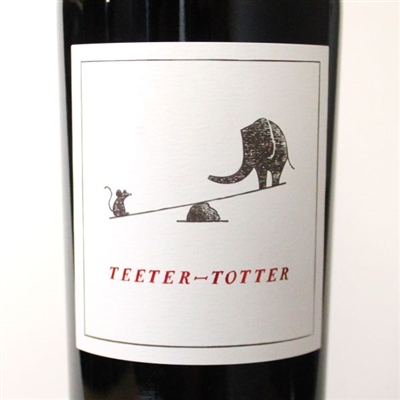 750ml bottle of 2021 Teeter-Totter Cabernet Sauvignon red wine blend by Fait Main of Napa Valley California