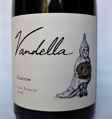 750ml bottle of 2016 Vandella Scarrow red blend from Paso Robles California