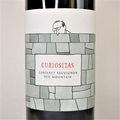 750ml bottle of 2018 The Walls Curiositas Cabernet Sauvignon from the Red Mountain AVA of Columbia Valley Washington