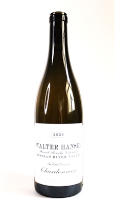 750 ml bottle of Walter Hansel Chardonnay The Estate Vineyard Russian River Valley Sonoma California white wine