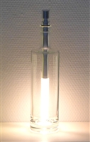 White bottle light fits into a wine, champagne or spirit bottle.