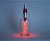 Colored bottle light fits into a wine, champagne or spirit bottle. Changes to any color as rotated or can be white.
