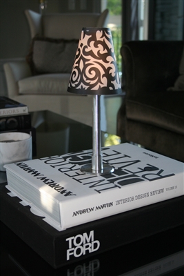 LED Accent Lamp with interchangeable paper shades by di Potter