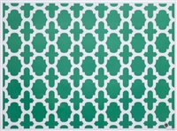 Nantucket Placemats in oasis green emerald green poppy red navy blue yellow black white