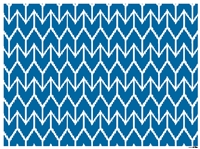 Ikat Placemats available in aqua blue bahama blue midnight navy rose pink