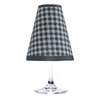 Houndstooth Red Wine Glass Shades Party Pack Black and White