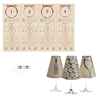 Wine Tasting  White Wine Glass Shades  Set of 6 by di Potter.  it's easy to host a wine tasting party with translucent paper white wine glass shades and coordinating tasting mats.