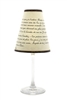 Love Poem translucent red wine glass shades by di Potter available in parchment.  Made in the USA.