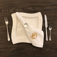Gather Gold Embroidered Napkin Set of 4