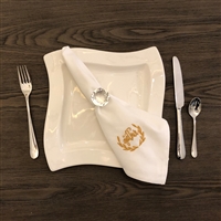 Gather Gold Metallic Embroidered Napkin Set of 4