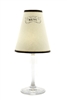 Paris menu translucent paper white wine glass shades by di Potter.  Available in parchment and white.  Allows you to customize your shades for every meal.  Made in the USA.