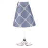 Nautical Rope translucent paper white wine glass shades by di Potter. Available in fog gray, sea blue, and whitewash.  Made in the USA.  For use with a flameless tea light.