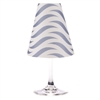Waves translucent paper white wine glass shades by di Potter available in fog gray, sea blue and whitewash.  Made in the USA. For use with a flameless tea light.